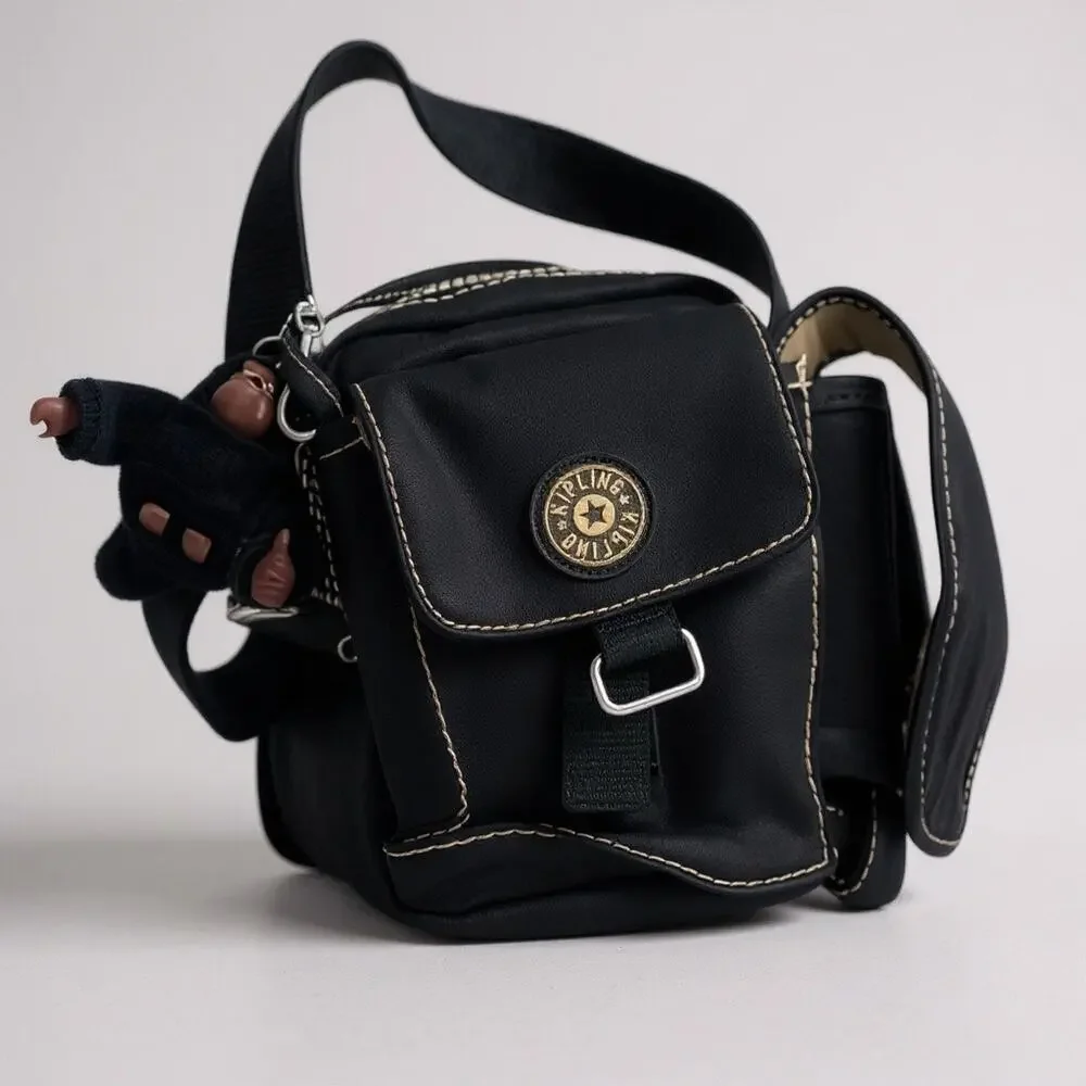 Kipling Women's Adjustable Strap Logo Crossbody Gorilla Charm Belt Bag One Size